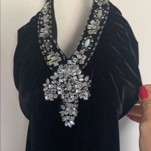 black velvet evening gown size 12